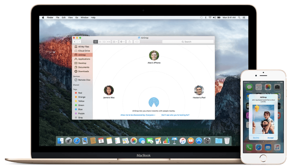 Как быстро передавать файлы между iPhone и Mac